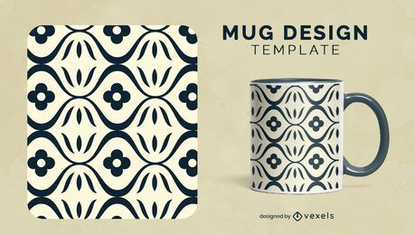 Tassendesign mit Blumenmuster