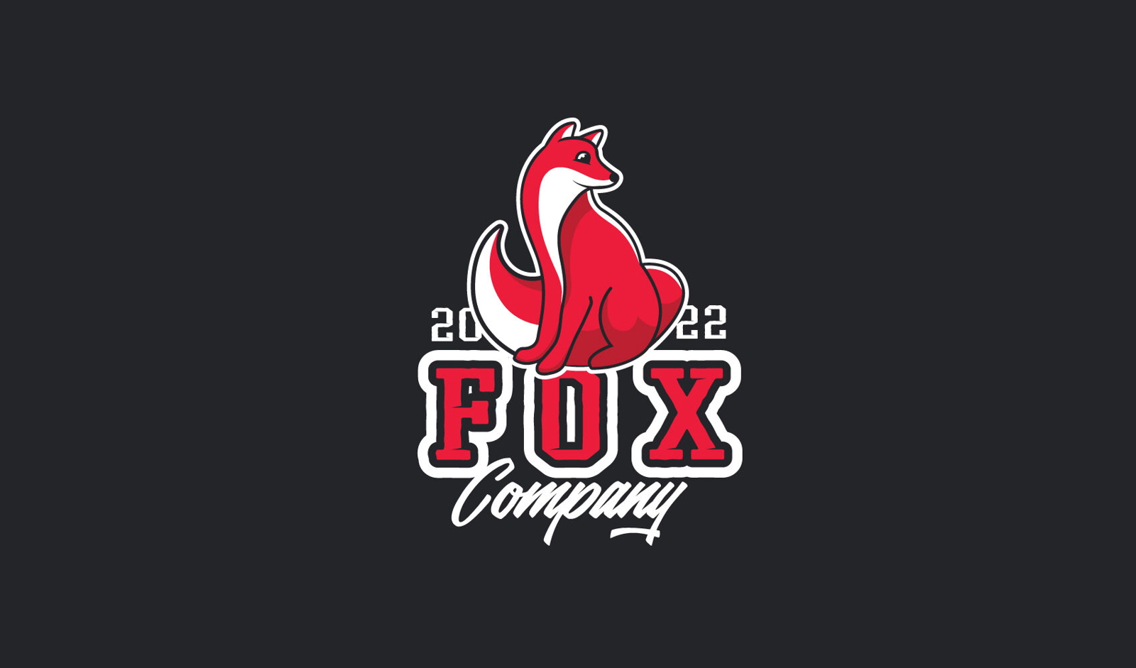 Red fox logo template