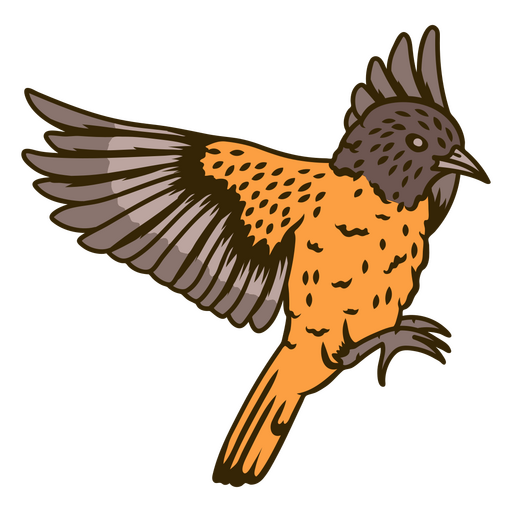 Birds color stroke american robin PNG Design