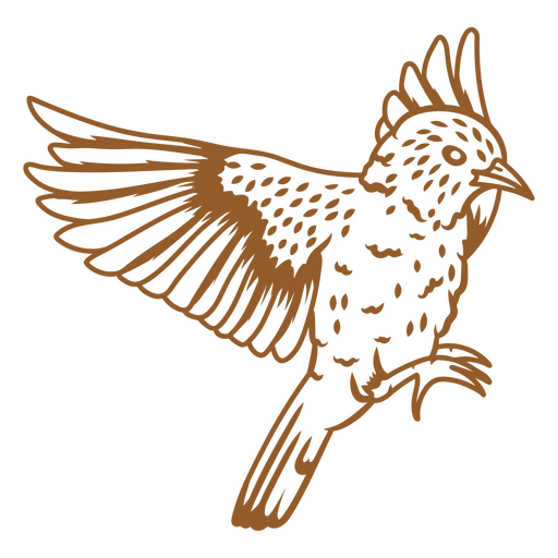 Festliches Vogelschlagbild PNG-Design