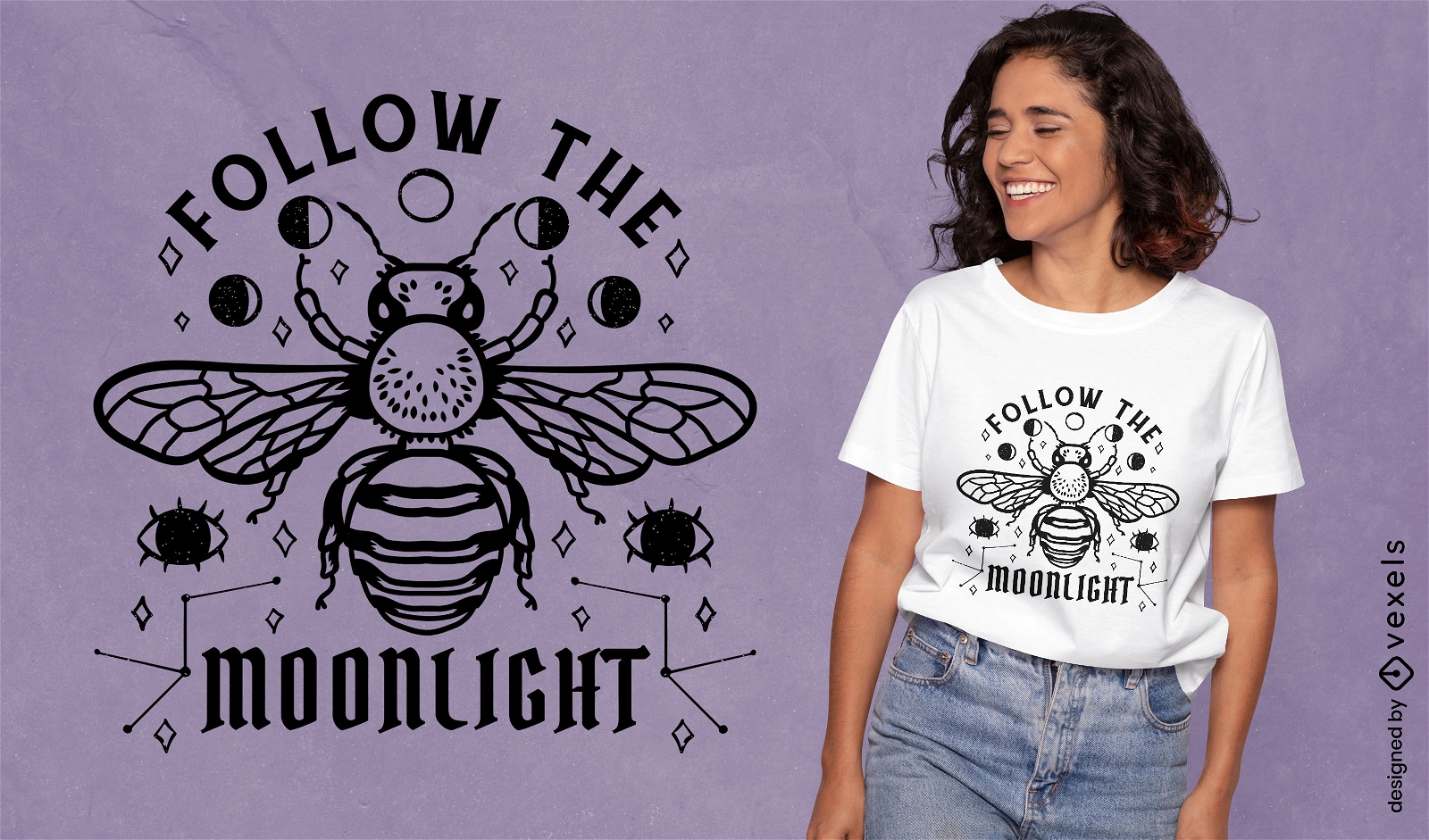 Biene magisches T-Shirt-Design