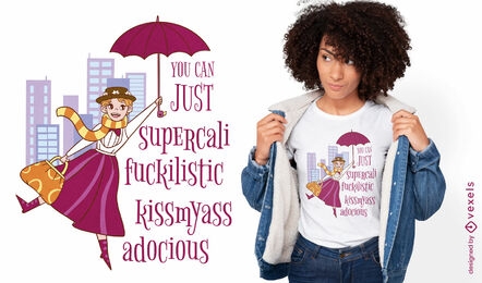 Ironic magic woman quote t-shirt design