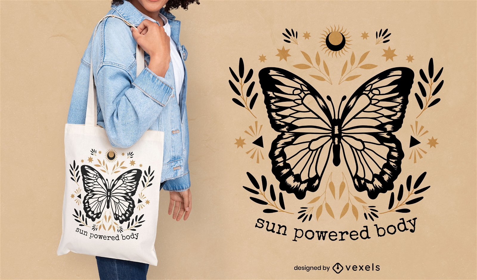 Butterfly insect animal tote bag design