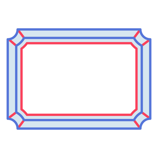 Thin frame borders PNG Design