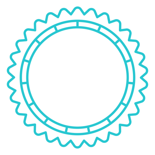 Un marco de líneas delicadas Diseño PNG