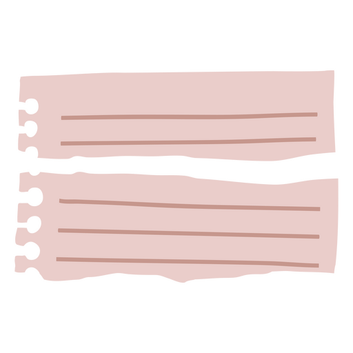 Papel y cartón para tomar notas. Diseño PNG