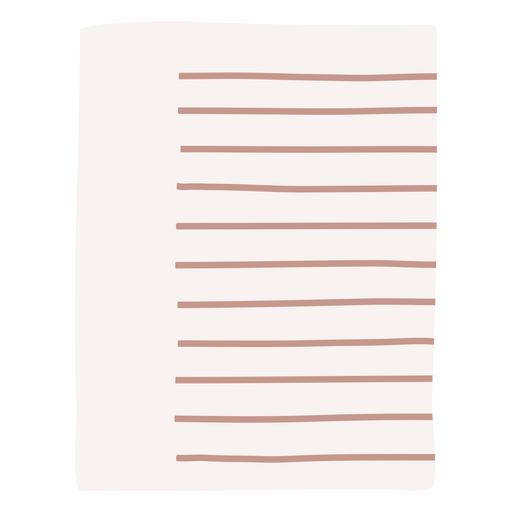 Liniertes Papier und Karton für Notizen PNG-Design
