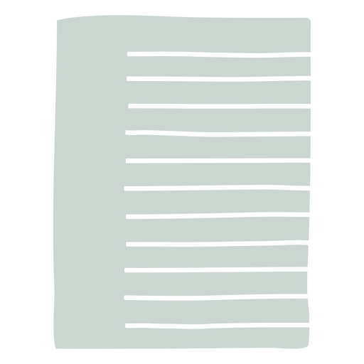Papel rayado y cartulinas para notas Diseño PNG