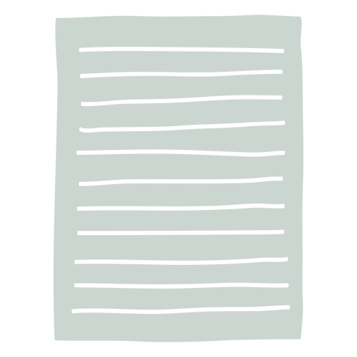 Liniertes Papier zum Notieren von Notizen PNG-Design
