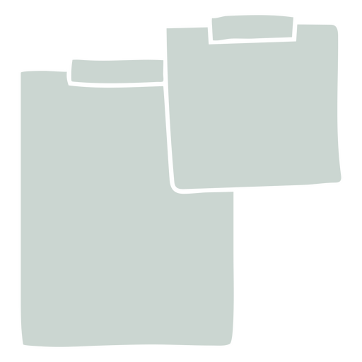 Grüne Papiere und Pappe zum Notieren von Notizen PNG-Design