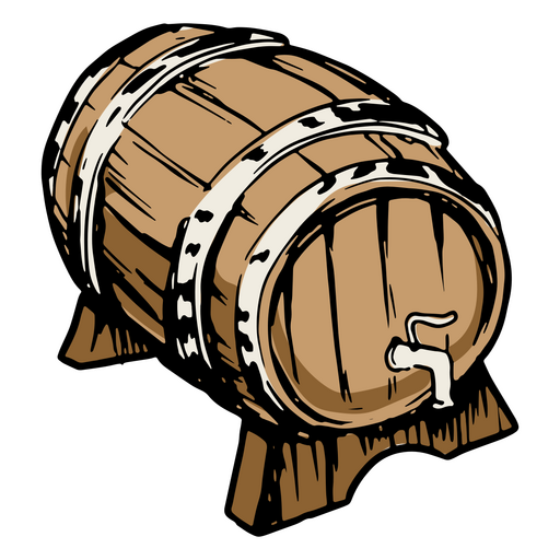 Barrel of beer at oktoberfest PNG Design