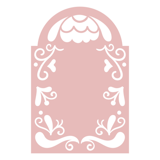 Etiqueta vintage floral cheia de rosa