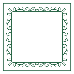 Squared swirls frame PNG Design Transparent PNG