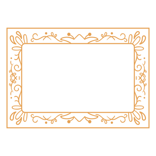 Rectangle vintage frame PNG Design