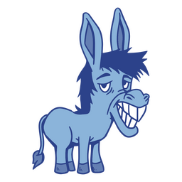 Donkey Grinning Cartoon PNG & SVG Design For T-Shirts