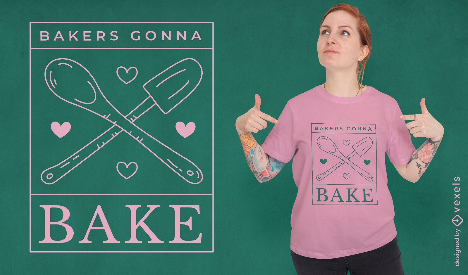 Panaderos van a hornear diseño de camiseta.
