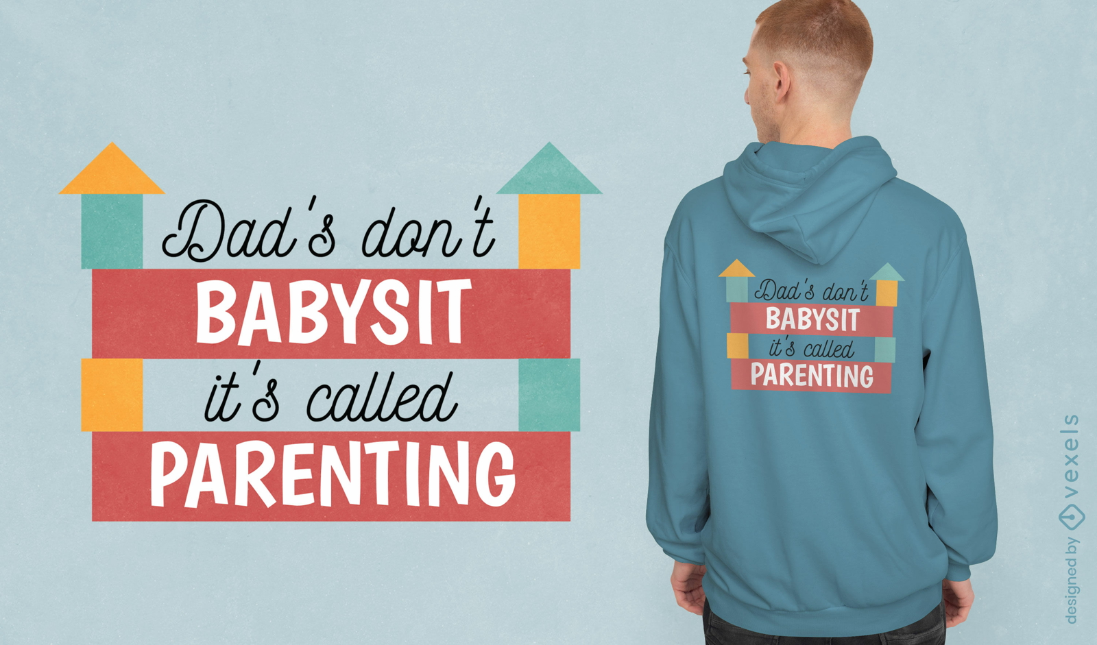 Dad parenting quote t-shirt design