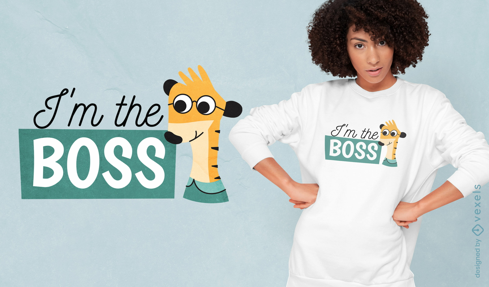 I'm the boss parent t-shirt design