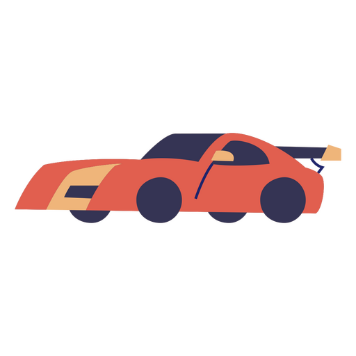 Fast cars and burning rubbers PNG Design