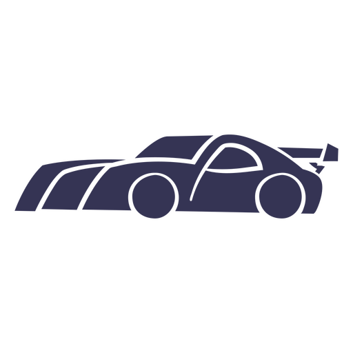 Ein lila Rennwagen PNG-Design