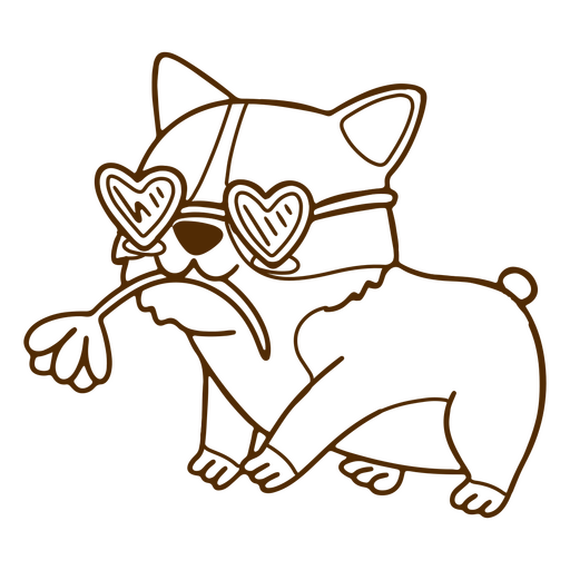 Alegre animal de estimação corgi Desenho PNG