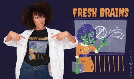 Lustiges Zombie-Lehrer-T-Shirt-Design
