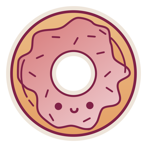 Diseño de donas glaseadas Diseño PNG