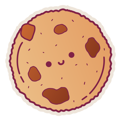 Diseño de una galleta crujiente Diseño PNG