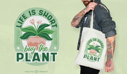 Kaufen Sie das Pflanzen-Einkaufstaschen-Design
