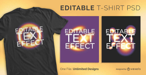 Skalierbares T-Shirt mit Heatmap-Verlauf, PSD