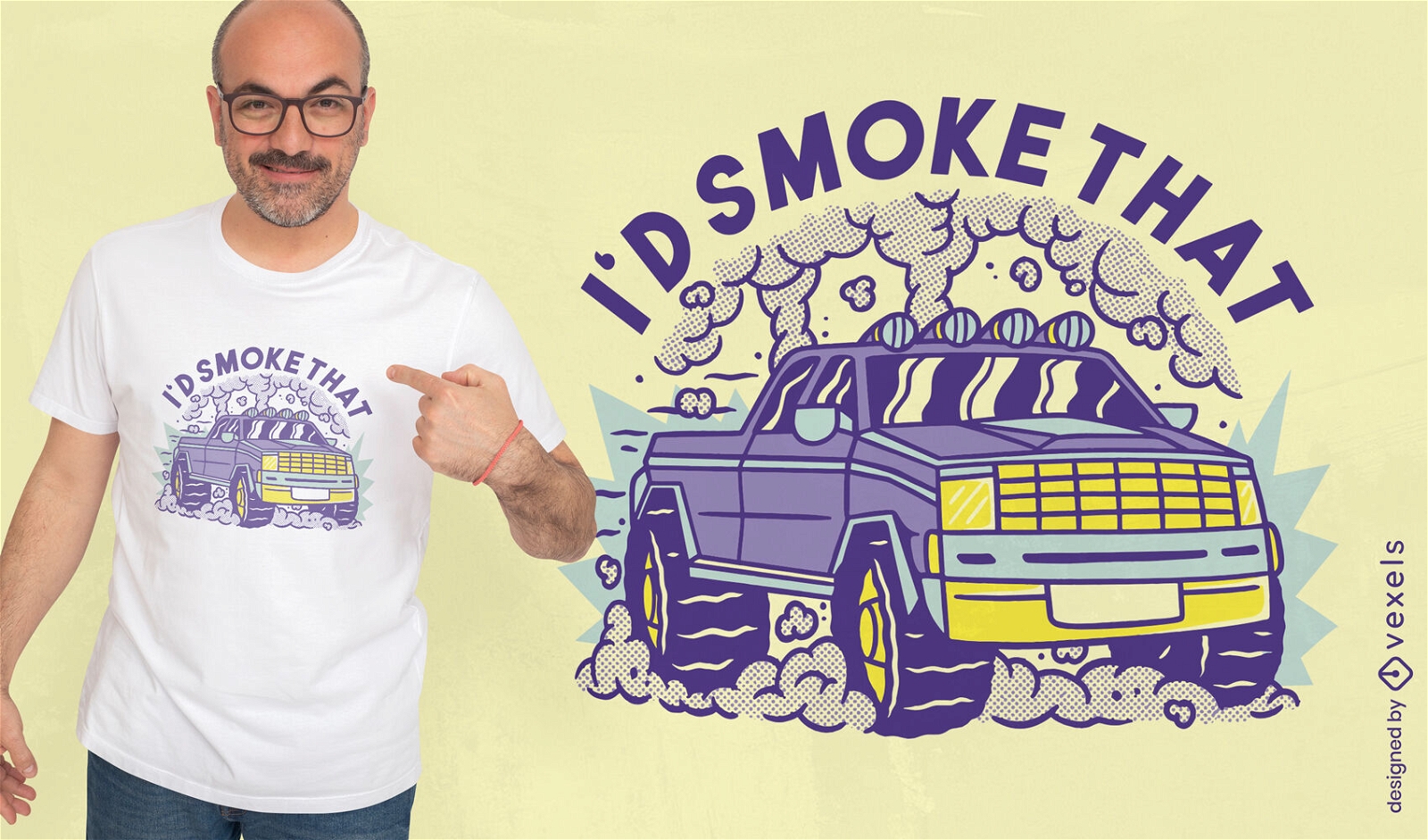 Pick up truck car transportation t-shirt design