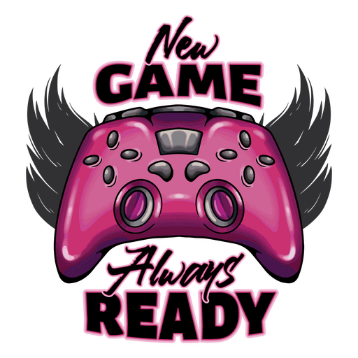 New game always ready PNG Design