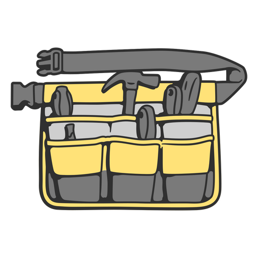 A mechanic's tool bag PNG Design
