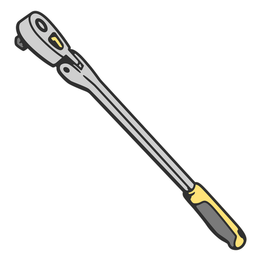 Long-reach ratchet handle icon PNG Design