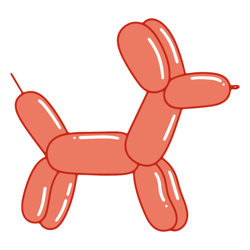 Colorful and cute balloon animal shapes PNG Design