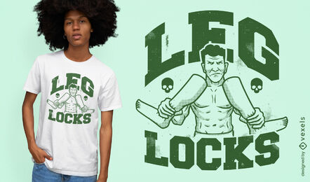 Starker Mann mit Beinen T-Shirt-Design