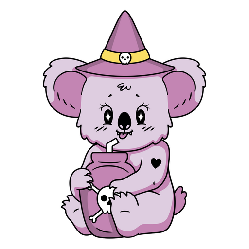 Ein niedlicher Koala, der sich für Halloween verkleidet hat PNG-Design