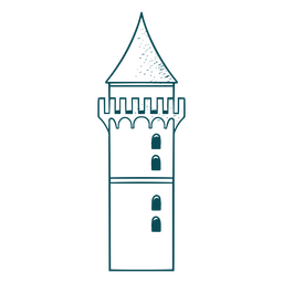 Historical stone castles PNG Design