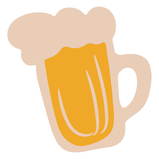 Ícone de caneca de cerveja espumosa Desenho PNG