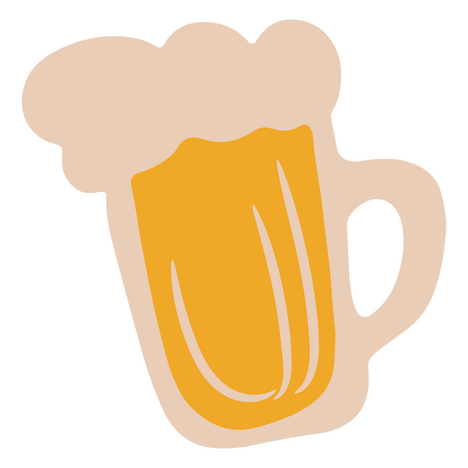 Icono de jarra de cerveza espumosa Diseño PNG