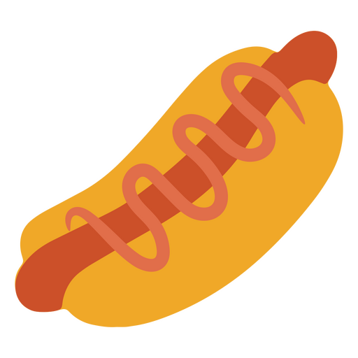 Ein köstlicher deutscher Hotdog mit Ketchup PNG-Design