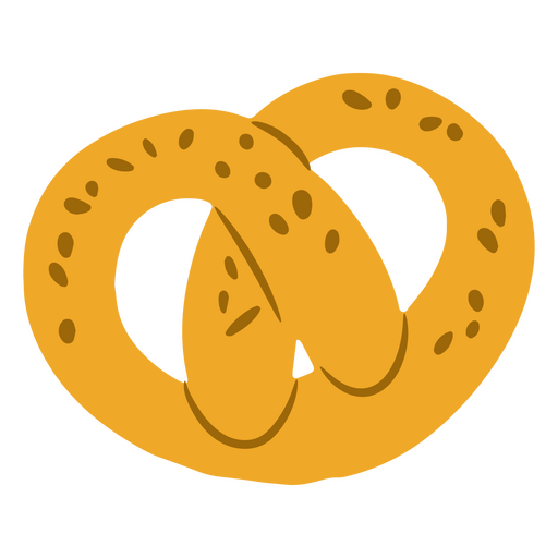 Celebra el Oktoberfest con un tradicional pretzel Diseño PNG