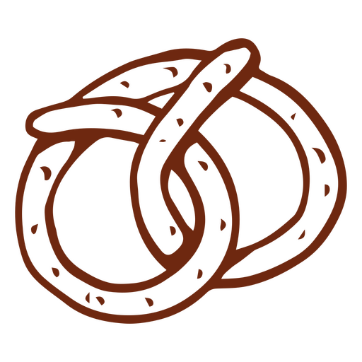 A classic German pretzel design PNG Design