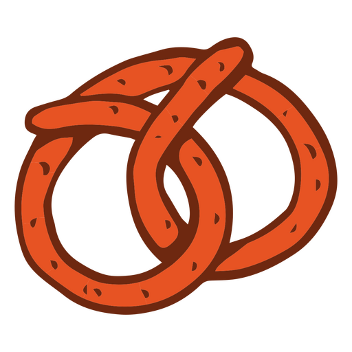 Uma forma tradicional de pretzel alemão Desenho PNG