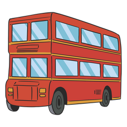 Red Double Decker Bus PNG & SVG Design For T-Shirts