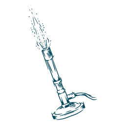 Bunsen burner for scientific work PNG Design