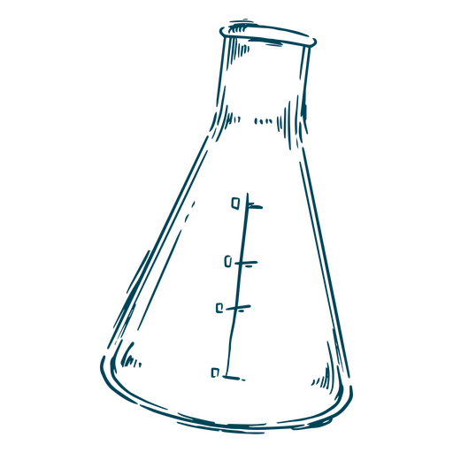 Erlenmeyer para trabalhos cient?ficos Desenho PNG