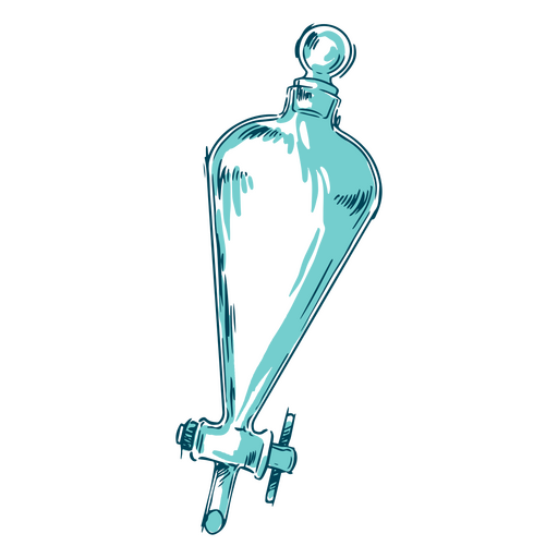 A separating funnel for scientific work PNG Design