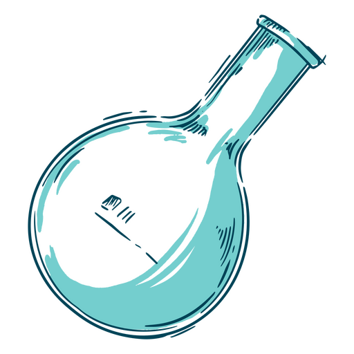 A boiling flask for scientific work PNG Design