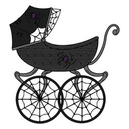 Carrinho de bebê sinistro Desenho PNG